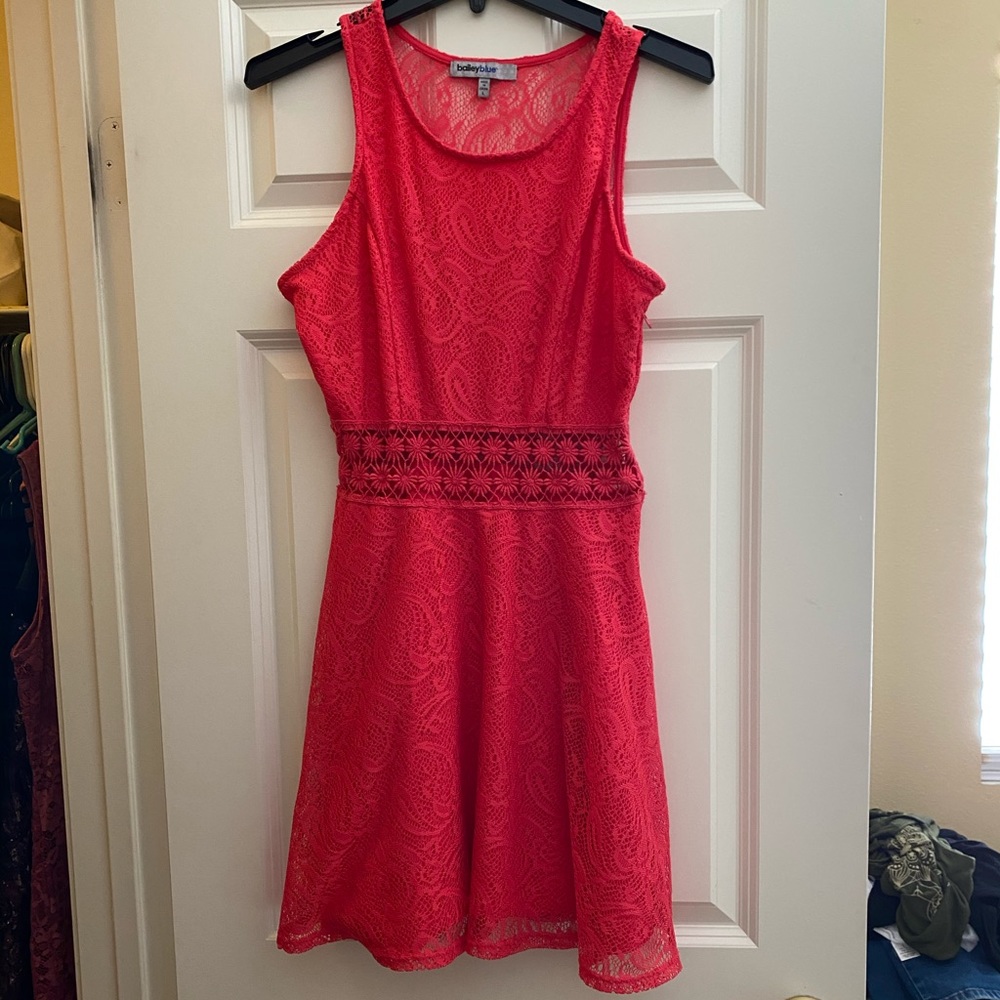 Hot pink dress